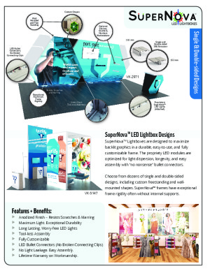 SuperNova Lighting Summary Sheet